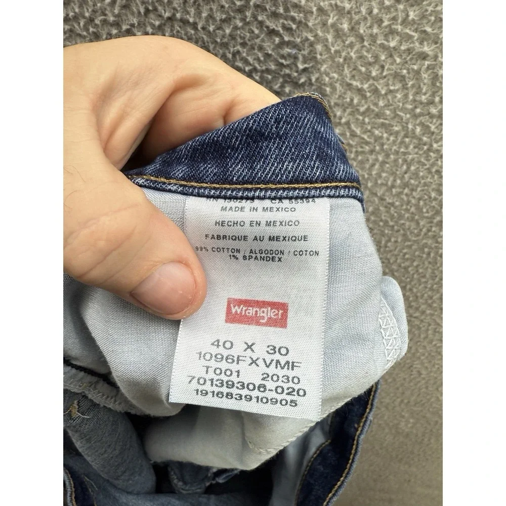 Wrangler Jeans Mens 40x30 Blue Denim Regular Fit Workwear‎ Western Barn Chore